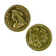 Νόμισμα Βασιλόπιτας 2,5εκ. Χρυσό 100 τεμάχια
