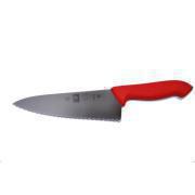 Μαχαίρι Chef ICEL με Δόντι 20εκ. Κόκκινο PP Νο.284.HR60.20